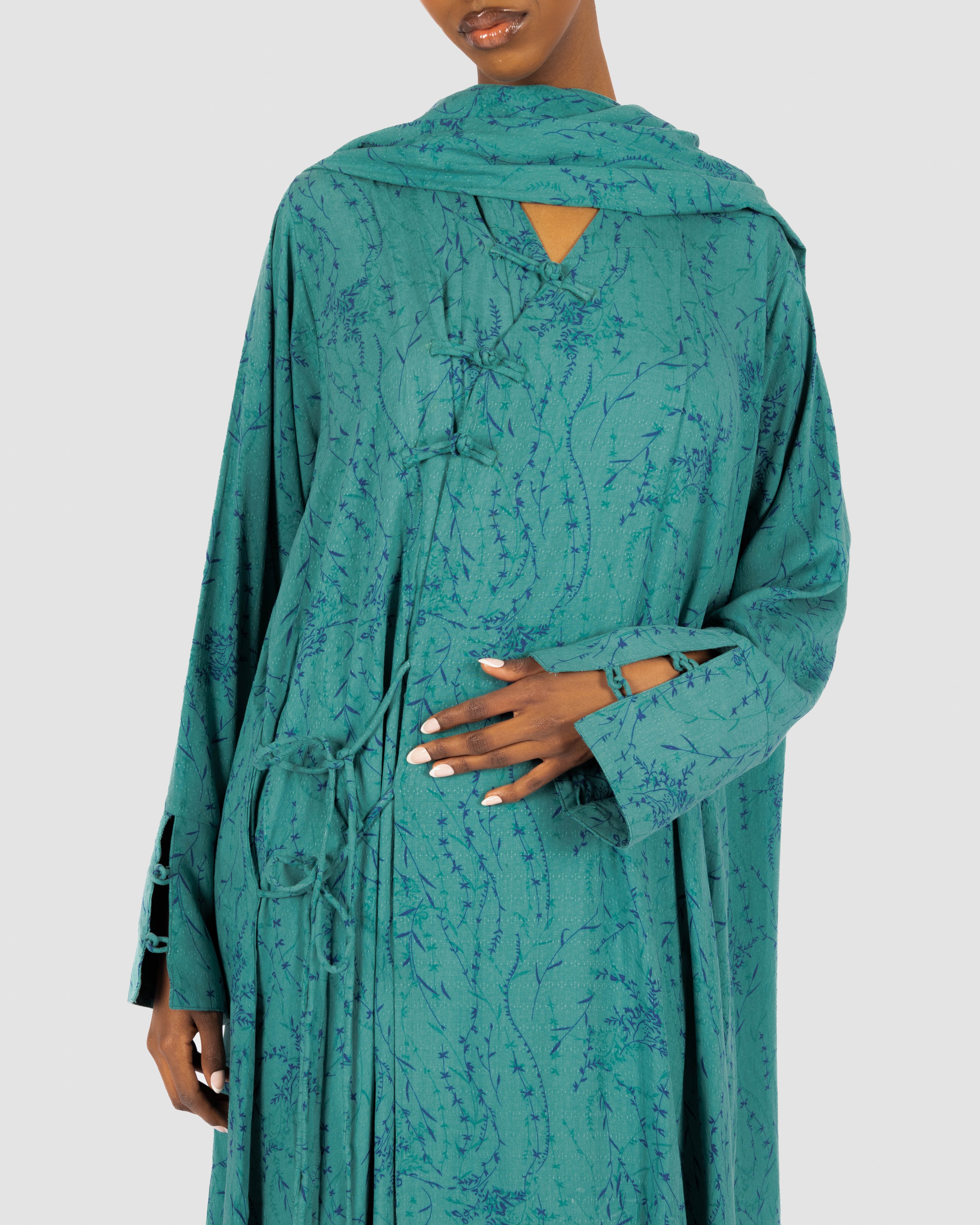 the Cotton Wrap in Teal